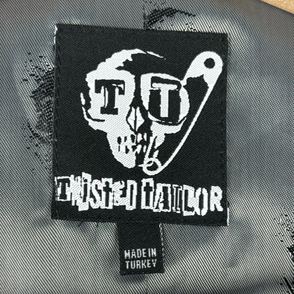 Twisted Tailor Vest Mens‎ 38R McLaren Waistcoat Navy Mustard Wool Blend
